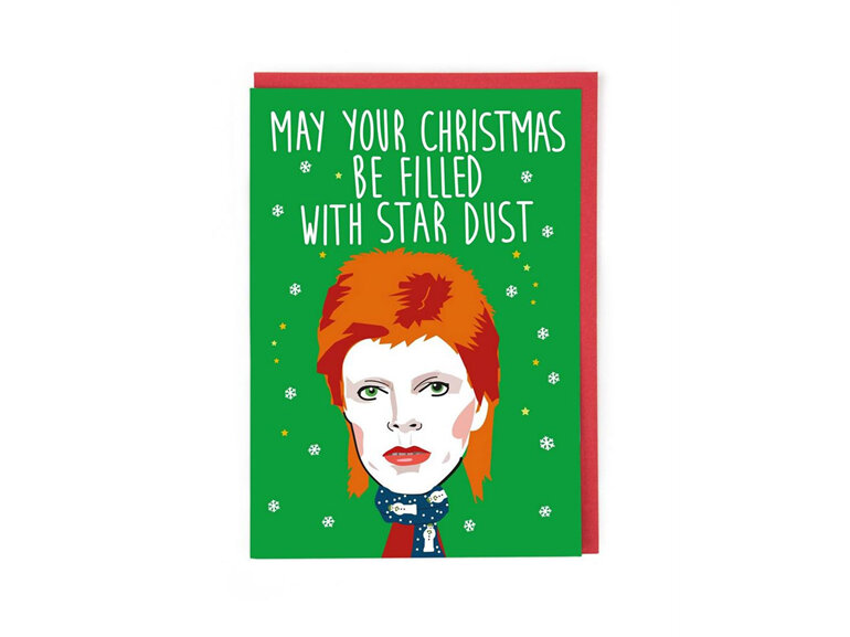 Cath Tate Star Dust David Bowie Christmas Card