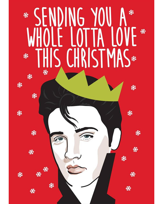 Cath Tate Whole Lotta Love Christmas Card elvis