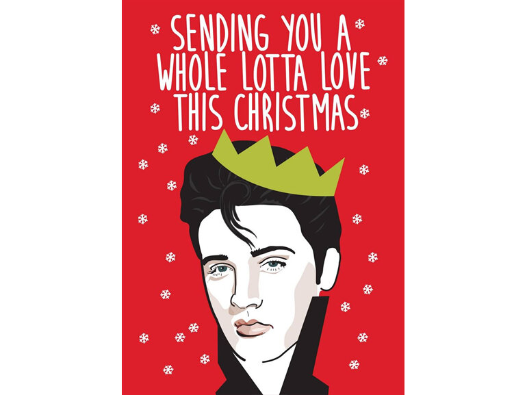 Cath Tate Whole Lotta Love Christmas Card elvis