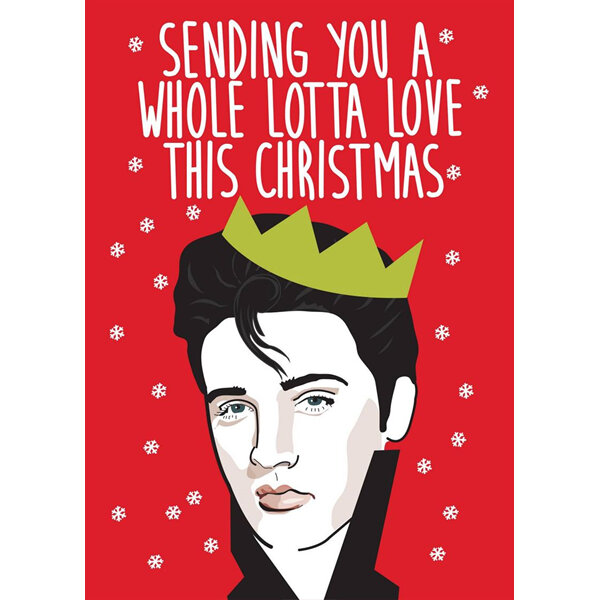 Cath Tate - Whole Lotta Love Elvis Christmas Card