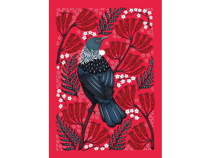 Catherine Marion - Tui Card nz artist bird