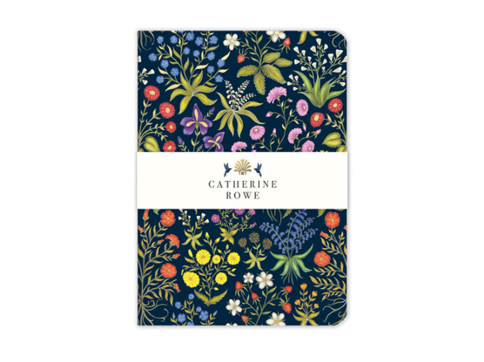 Catherine Rowe - Medieval Floral A5 Luxury Notebook