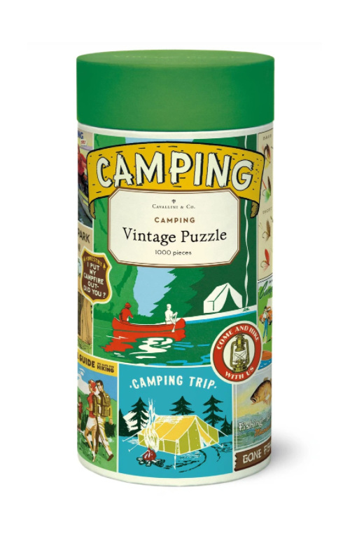 Cavallini 1000 piece jigsaw puzzle Camping buy at www.puzzlesnz.co.nz