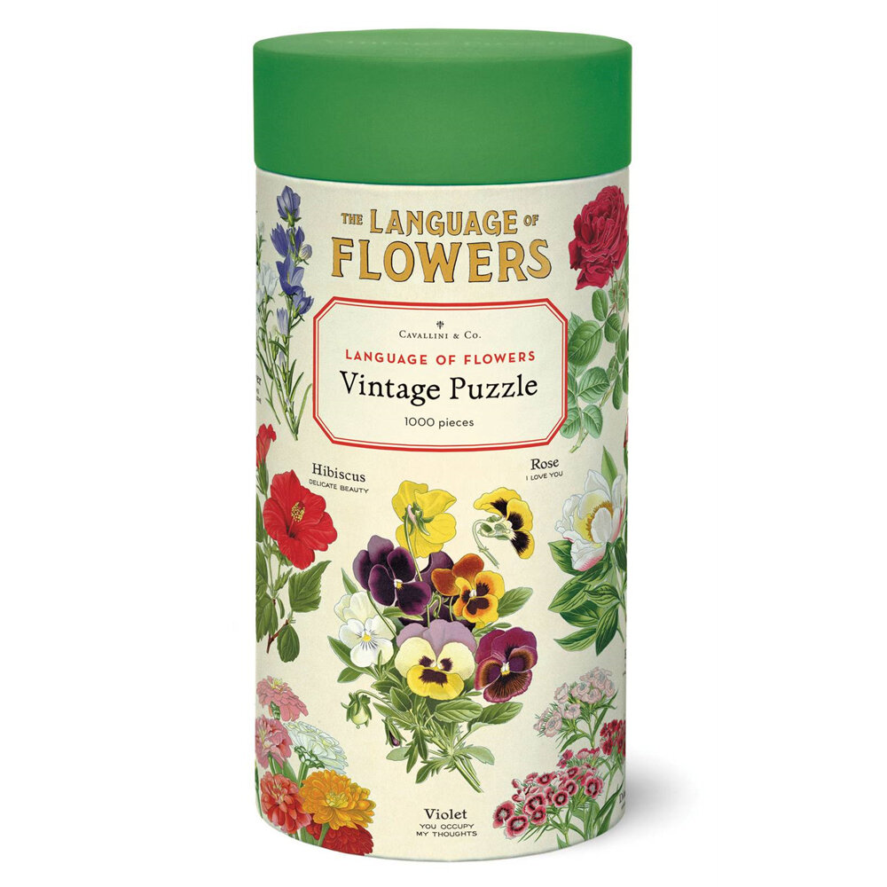 Cavallini & Co. 1000 Piece Puzzle Language of Flowers