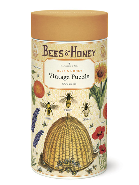 Cavallini & Co. Bees & Honey 1000 Piece Vintage Puzzle