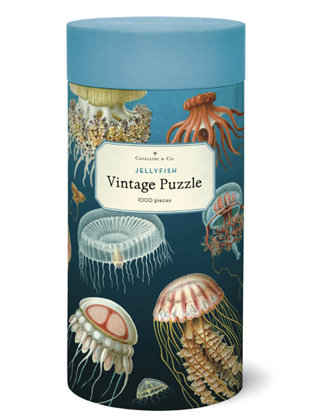 Cavallini & Co. Jellyfish 1000 Piece Vintage Puzzle