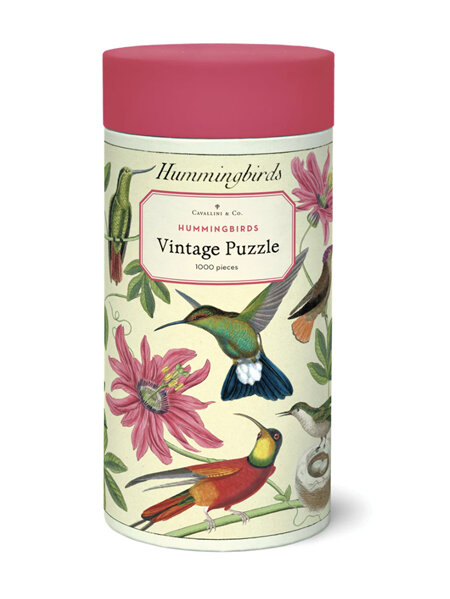Cavallini & Co. 1000 Piece Vintage Puzzle Hummingbirds