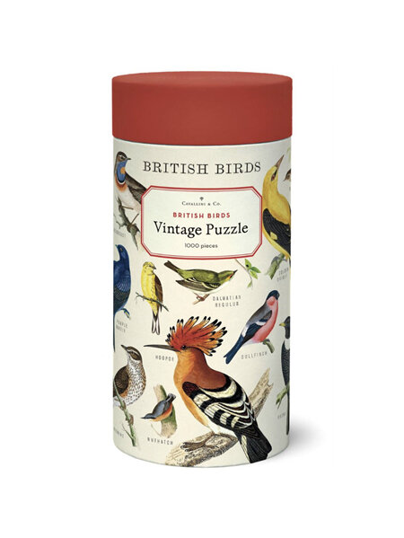 Cavallini & Co. British Birds 1000 Piece Vintage Puzzle