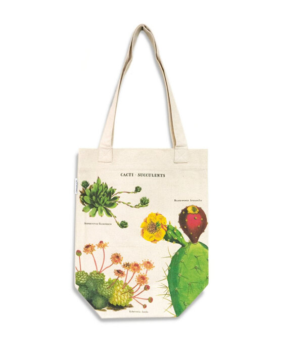 Cavallini & Co. Cacti & Succulents Vintage Tote Bag