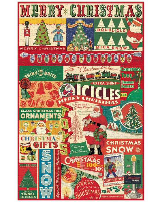 Cavallini & Co. Vintage Christmas 500 Piece Puzzle