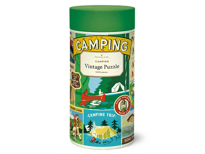 Cavallini & Co. 1000 Piece Vintage Puzzle Camping