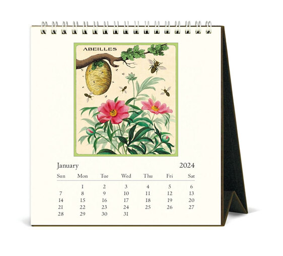 Cavallini & Co Bees & Honey 2024 Desk Calendar