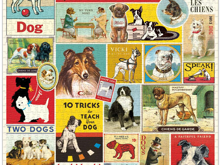 Cavallini & Co - Dogs 1000 Pce - Vintage Puzzle