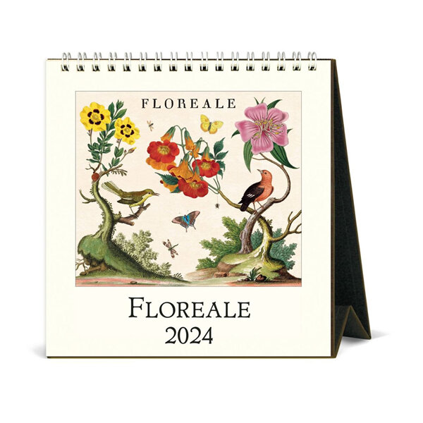 Cavallini & Co Floreale 2024 Desk Calendar