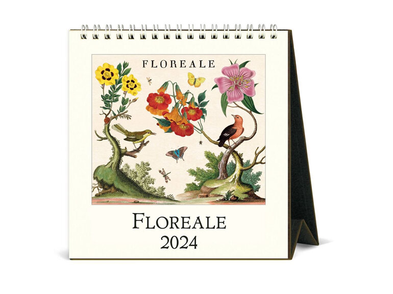 Cavallini & Co Floreale 2024 Desk Calendar