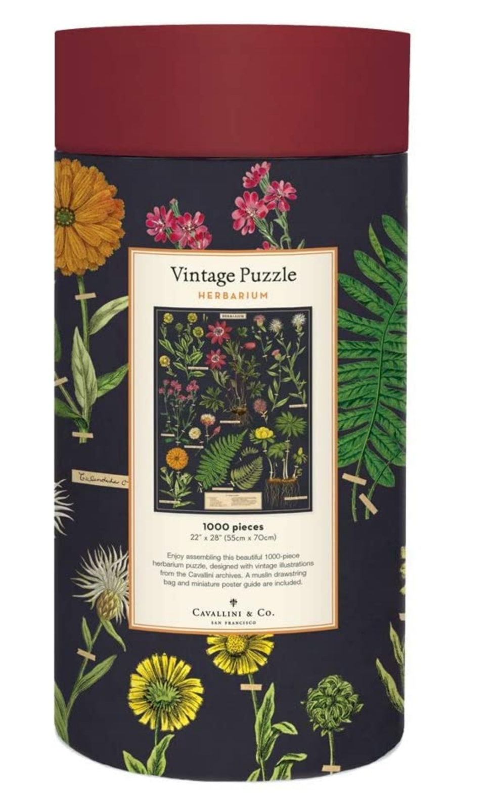 Cavallini & Co Herbarium 1000 Piece Vintage Poster Jigsaw Puzzle ...