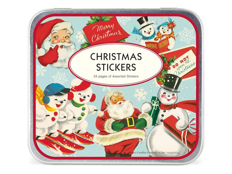 Cavallini & Co - Santa's Snowman Christmas Stickers