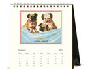 Cavallini & Co Vintage Dogs 2024 Desk Calendar