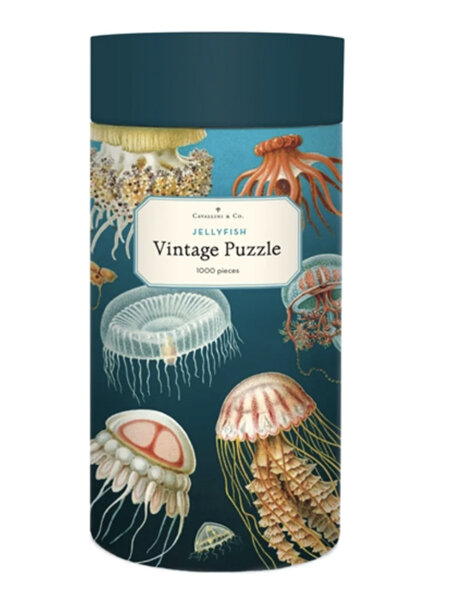 Cavallini & Co Vintage Poster 1000 Piece Jigsaw Puzzle: Jellyfish