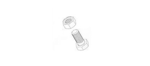 CB-3040 Centre lock bolt and nut for P30 & P40 Pro-Pruner