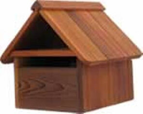Cedar Wood A4 Letterbox