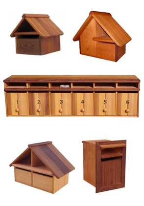 Cedar Wood Letterboxes
