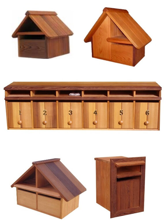 Cedar Wood Letterboxes