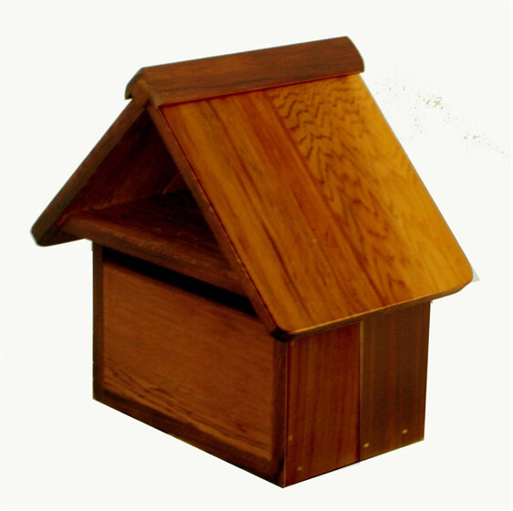 Cedar Wood Stubby Letterbox