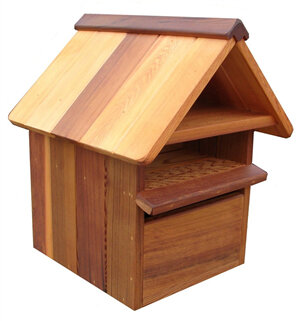 Cedar Wood Weekender Letterbox