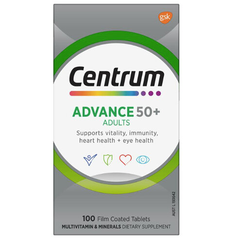 CENTRUM ADVANCE 50+ 100 TABLETS