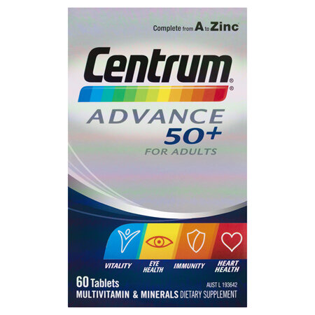 Centrum Advance 50+ For Adults, 60 Tablets
