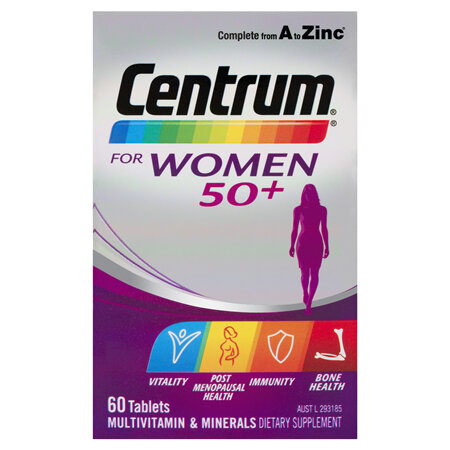 Centrum For Women 50+, 60 Tablets