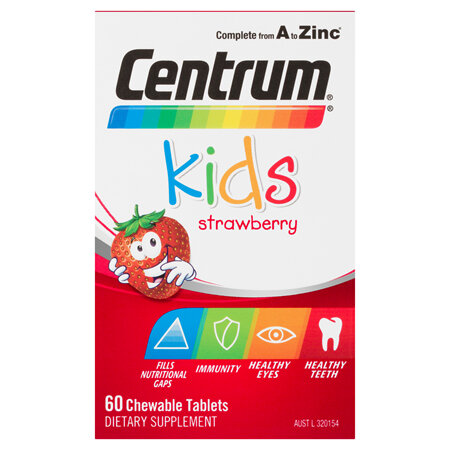 Centrum Kids Strawberry, 60 Chewable Tablets