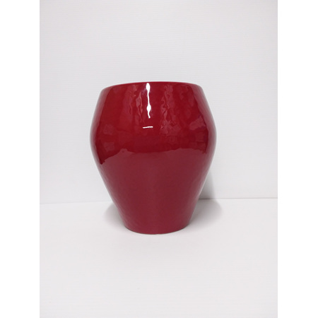 Ceramic red shaped container C3384