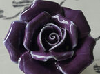 Ceramic Rose Knobs - Red, White and Purple