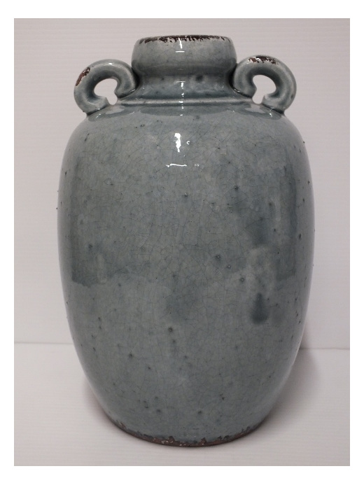 #ceramic#container#vase#grecian#urn#greyblue