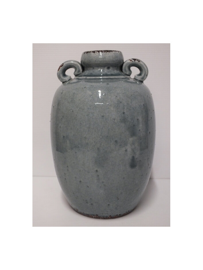 #ceramic#container#vase#grecian#urn#greyblue