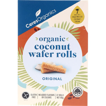 Ceres Coconut Wafer Rolls Original 80g