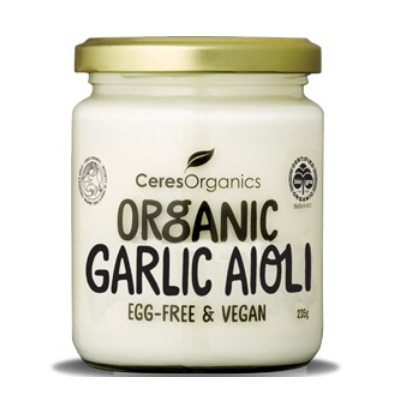Ceres Organics Organic Aioli Garlic Egg Free Vegan 235g