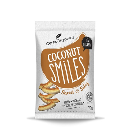 Ceres Organics Organic Coconut Smiles Sweet & Salty 70g