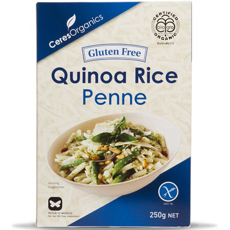 Ceres Organics Penne Quinoa Rice Gluten Free - 2 Sizes