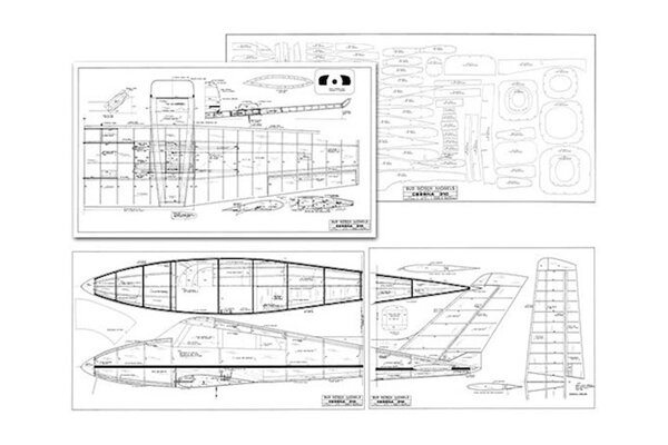 Cessna 310 Plan 120" Span Twin 60 Size by Bud Nosen