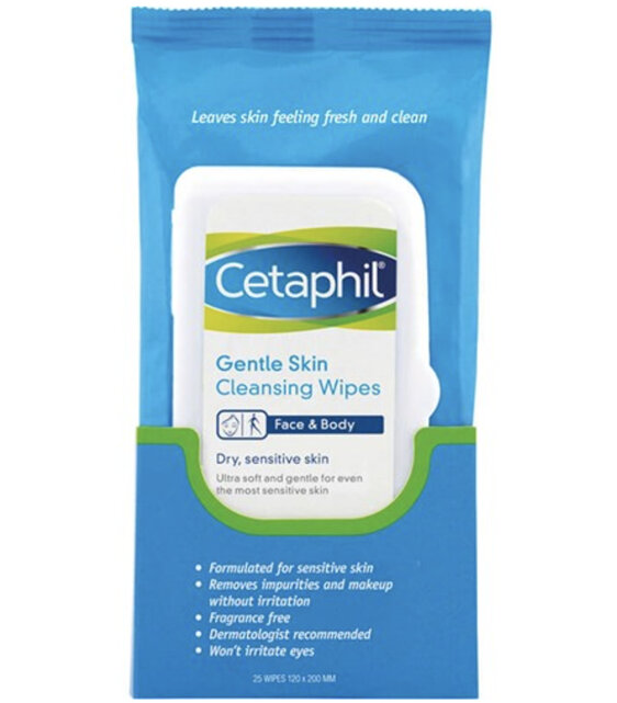 Cetaphil cleansing cloths 25 pack facial care makeup remover cleanser