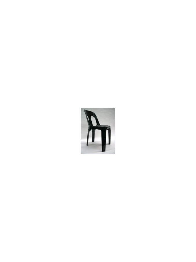 Chair Barrel Black Resin