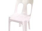 Chair Barrel White Resin
