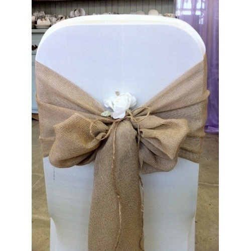 Chair Sashes - Hessian - Elite Event Hire & Manufacture