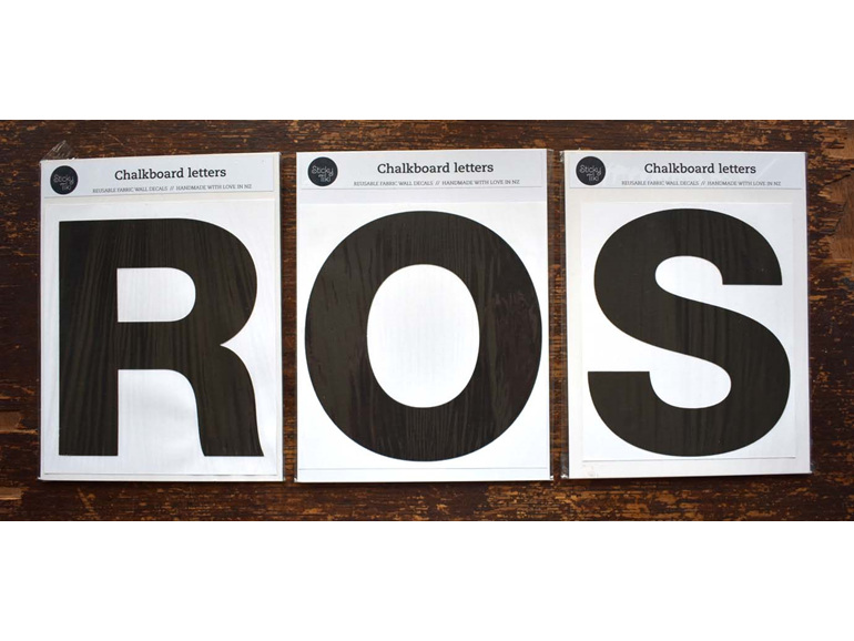 Chalkboard letters ROS