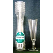 Champagne Flutes - Pack of 6 plastic
