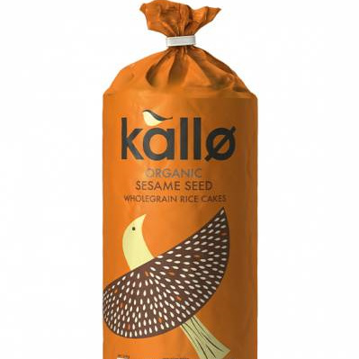 Chantal Organics Kallo Rice Cakes Sesame Seeds 130g