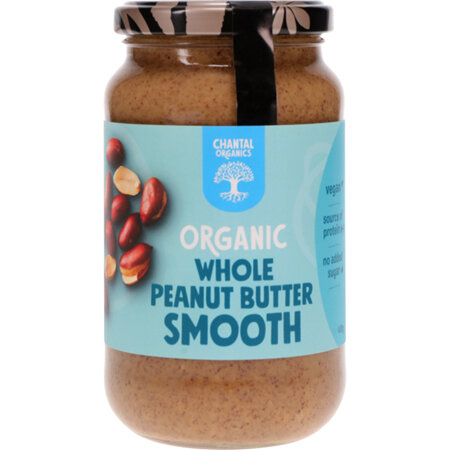 Chantal Organics Organic Peanut Butter Classic & Whole Smooth /Crunchy